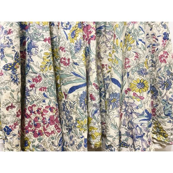 Project Alabama 6P Dainty Floral Silk Blend Fit Flare Dress Southern Cottagecore - Picture 13 of 14